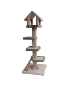 TomCat Chalet Scratching Post [5'] (Assorted Colours) TC162