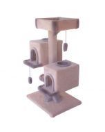 TomCat Duplex Condo with Bed Scratching Post  (Assorted Colours) TC151